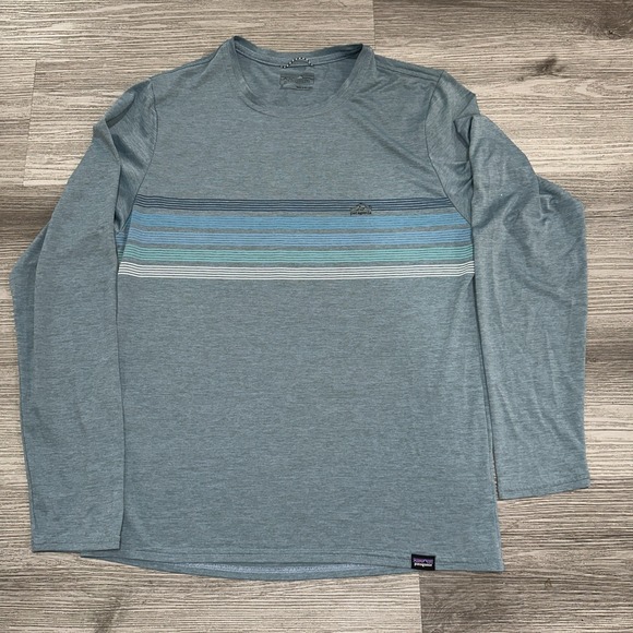 Patagonia Other - Patagonia Capilene Cool Daily Graphic Shirt Mens Sz S Blue Long Sleeve Hiking
